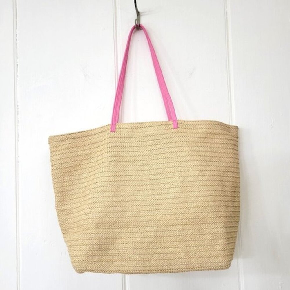 Vera Bradley Tropical Bird Straw Tote Bag - Picture 3 of 7